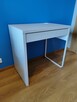 Biurko IKEA MICKE 73x50x75 cm z szufladą BIAŁY