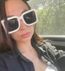 Nowe damskie okulary przeciwsłoneczne stylowe balenciaga UV4 - 4