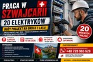 Praca dla elektryków w Szwajcarii / 36 CHF / H + 16 CHF
