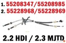 linki cięgna zmiany biegów skrzyni FIAT DUCATO 2.2 2.3 JTD - 2