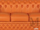 Sofa Chesterfield Tudor 3-osbowa kanapa skóra naturalna - 4