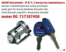 NOWA stacyjka WKŁADKA STACYJKI FIAT SIENA 1.7 D 1.9 D - 2