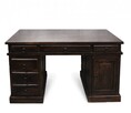 duże pojemne drewniane biurko 150x76x80 cm - 3