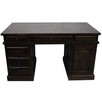 duże pojemne drewniane biurko 150x76x80 cm - 4
