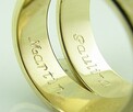 złote obrączki fazowane 5 mm od producenta - 4