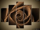 OBRAZY, Brązowa róża, obraz na płótnie, Canvas, dużo wzorów - 1