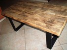 Stary stolik, ława, stół, stare drzewo. loft, retro - 2