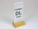 Stojak na menu / ulotki z plexi z drewnianą podstawką - 6