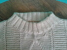 sweter kolor ecru hand made - 2