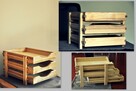 Organizer drewniany z szufladami na dokumenty - 3