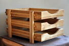 Organizer drewniany z szufladami na dokumenty - 1