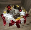 dekoracje świąteczne Bożonarodzeniowe stroik choinka - 5