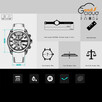 LUXURY chronograph date zegarek WR 3 ATM - 6