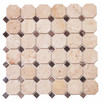 Mozaika Marmurowa TRAWERTYN/ALICANTE 30,5x30,5x1 poler - 1