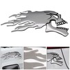 3D Chrome Duch naklejka chrom Auto Motocykl Samochód para 2 - 4