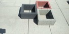 Gazony ogrodowe kwadrat wysokość 20 cm donice betonowe - 4