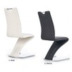 Krzesło tapicerowane Diskin - białe. - 2
