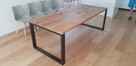 Stół dębowy 250 x 100 cm blat 4 cm Loft industrial - 1