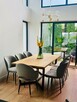Stół dębowy 250 x 100 cm blat 4 cm Loft industrial - 4