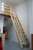 SCHODY sosnowe REGULOWANE 330x60cm z BARIERKĄ BALUSTRADĄ - 2
