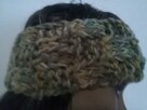 opaska handmade na głowę włosy uszy czapka zielenie - 2