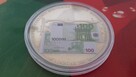 Pamiątkowa moneta 100 euro-medal. Przywitanie waluty euro - 3