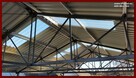 Wiata. Konstrukcja stalowa. Wiązary kratowe 11x16x3m. - 5