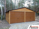 Garaż drewniany 5x7m z dachem dwuspadowym garaż z desek - 10