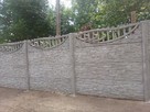Płot z płyt betonowych / ogrodzenie betonowe / tanio - 2