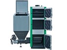 Kocioł z podajnikiem na ekogroszek + ruszt drewno 10kW >60m2 - 5