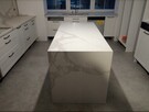 Spiek Kwarcowy BIANCO STATUARIO VENATO stół, blat. - 13