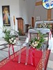Dekoracje ślubne koscioła, sali, pojazdu, florystyk - 17