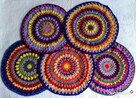 Szydełkowa mandala:) pomarańcza - 3