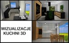 Wizualizacja 3D projekt kuchni, szafy, garderoby od 90zł - 1