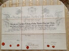 Rękopis Książę Saksonii Coburg - 1846 rok - Certyfikat - 1