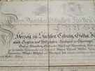 Rękopis Książę Saksonii Coburg - 1846 rok - Certyfikat - 4