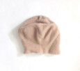 beżowy beret z filcu - 2
