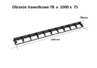 Obrzeże Trawnikowe Ogrodowe 78 x 1000mm + 3 kotwy - 1
