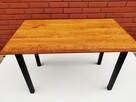Stolik kawowy drewniany, plaster drewna, loft, żywica - 6