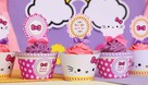 HELLO KITTY KOT KOTEK róz szablony słodki stół candybar - 12