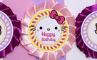 HELLO KITTY KOT KOTEK róz szablony słodki stół candybar - 10