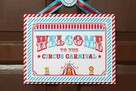 CYRK szablony urodziny party słodki stół candybar - 10