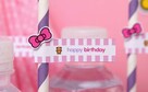 HELLO KITTY KOT KOTEK róz szablony słodki stół candybar - 7