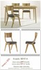Stylizowane na lata 50- te krzesło dębowe BENT (Skoczek PRL) - 4