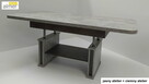 Ławostół Ława Stół L15 rozkładany 200cm Beton Ciemny Czarny - 5