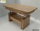 Ławostół Ława Stół L15 szuflada rozkładany Dąb Craft Złoty - 5