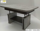 Ławostół Ława Stół L15 rozkładany 200cm Beton Ciemny Czarny - 4