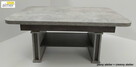Ławostół Ława Stół L15 rozkładany 200cm Beton Ciemny Czarny - 6