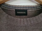 sweter męski damski sweterek bluza beżowy brązowy - 3