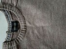 sweter męski damski sweterek bluza beżowy brązowy - 6